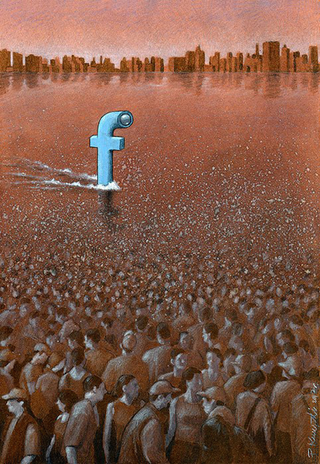 Illustration for article titled These illustrations perfectly make fun of our obsession with Facebook